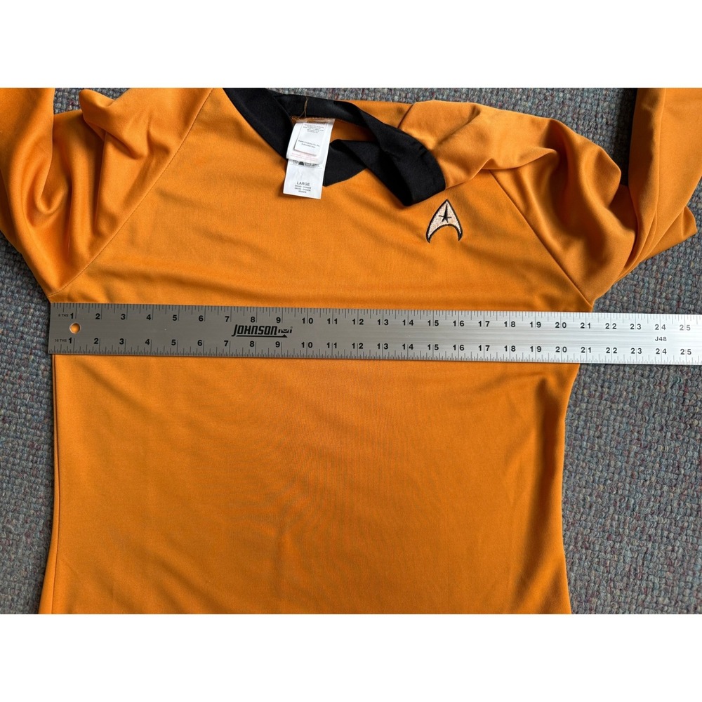 Star Trek Captain Kirk Deluxe Costume Shirt Gold Rubies Mens Large Cosplay - Picture 10 of 10